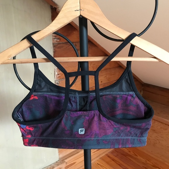 Fabletics Purple Floral Sports Bra, EUC, XS - Picture 2 of 10